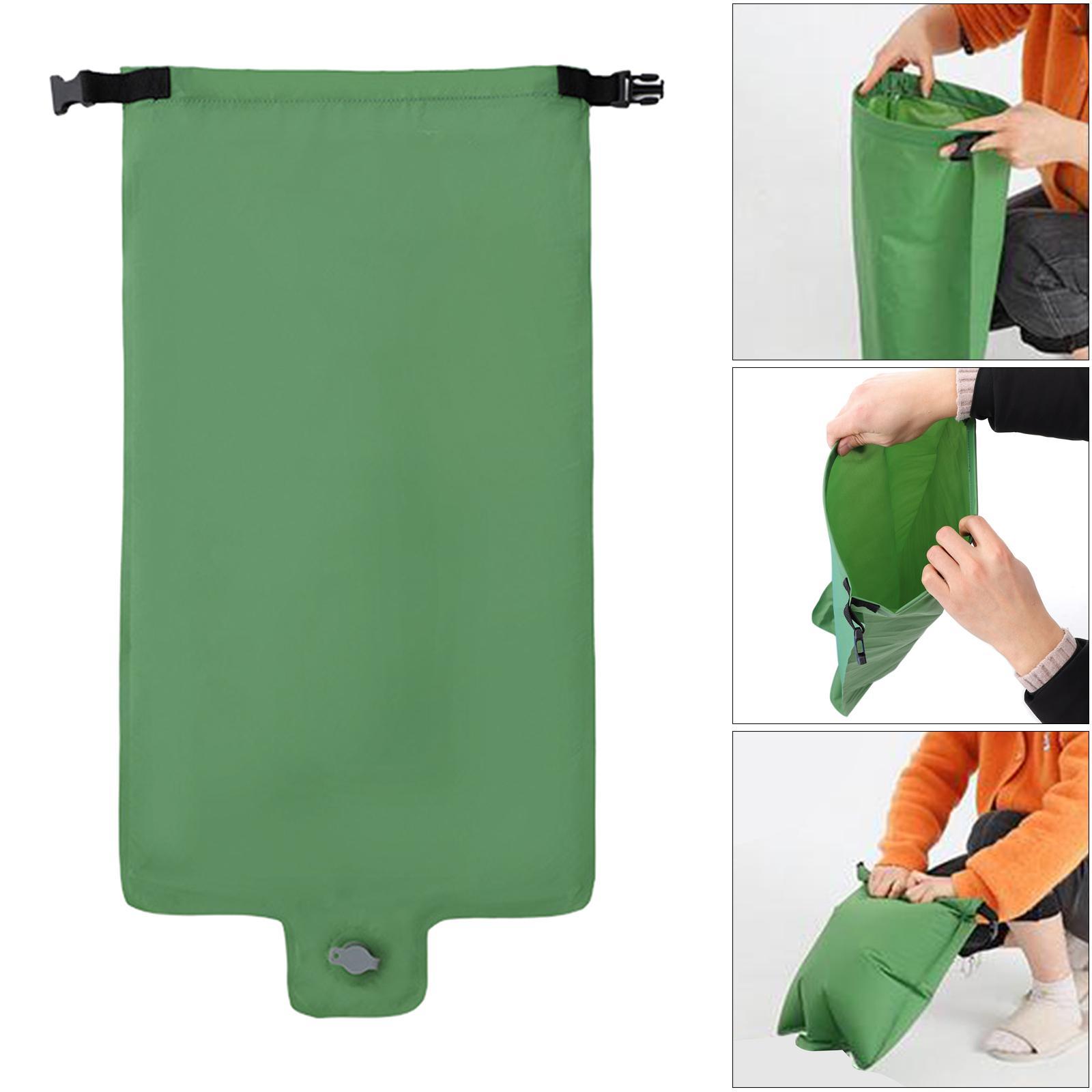 3x Inflatable Camping Mattress Air Mat Sleeping Pad Hiking Roll Up Bucket