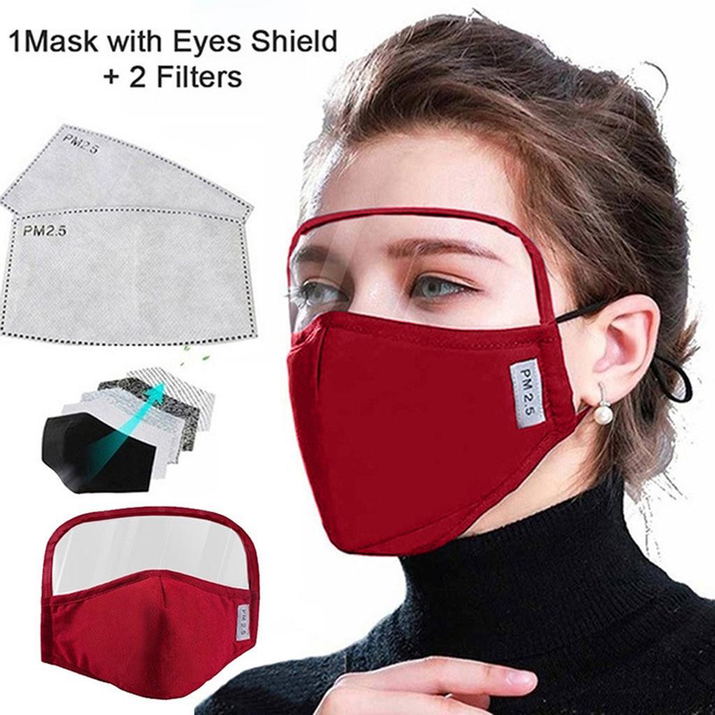 Anti Dust Adults Mouth Cover Masks With Clear Eye 4 Pieces