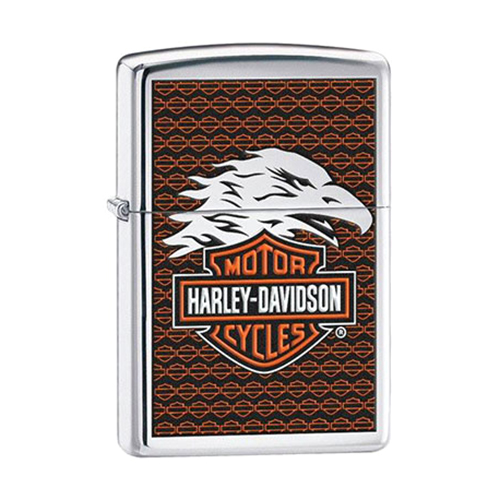 Bật Lửa Zippo 28265 Harley Davidson Eagle Polished Chrome