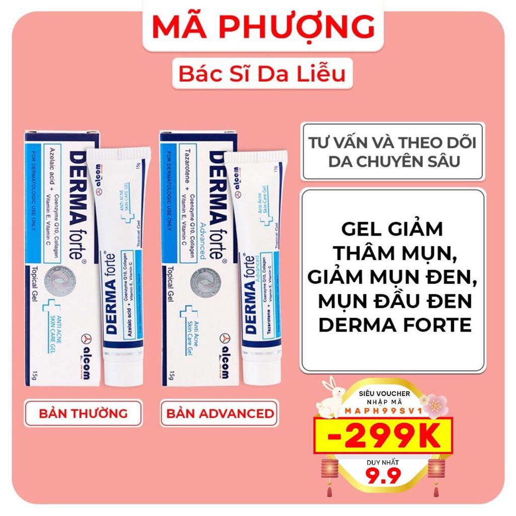 Derma Forte Giảm Thâm Mụn, Dưỡng trắng mịn da - Bản Thường và bản Advanced - Bác Sĩ Mã Phượng