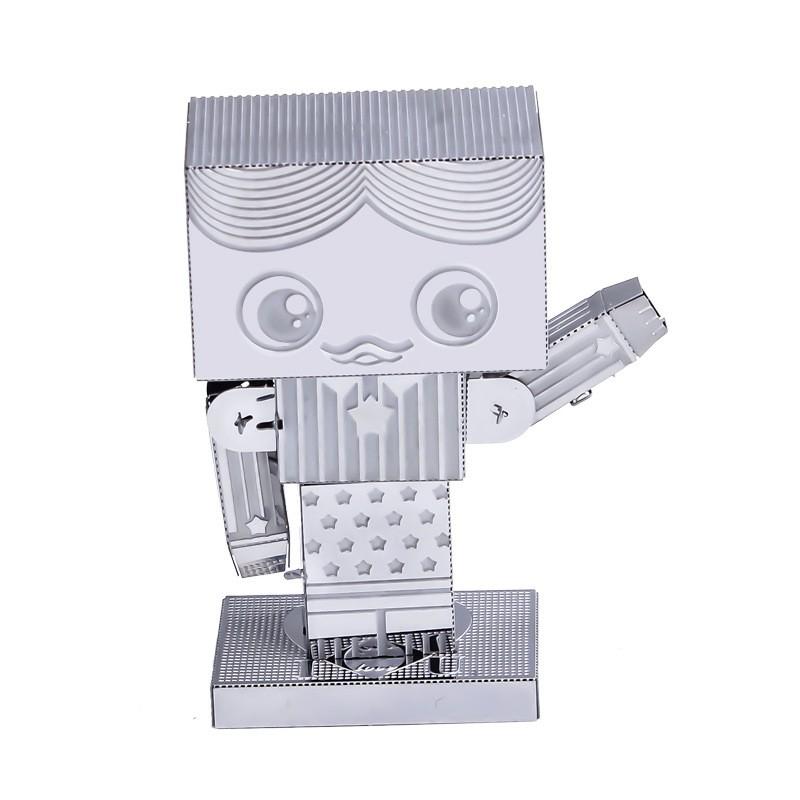 Mô hình lắp ghép kim loại 3d người carton chibi