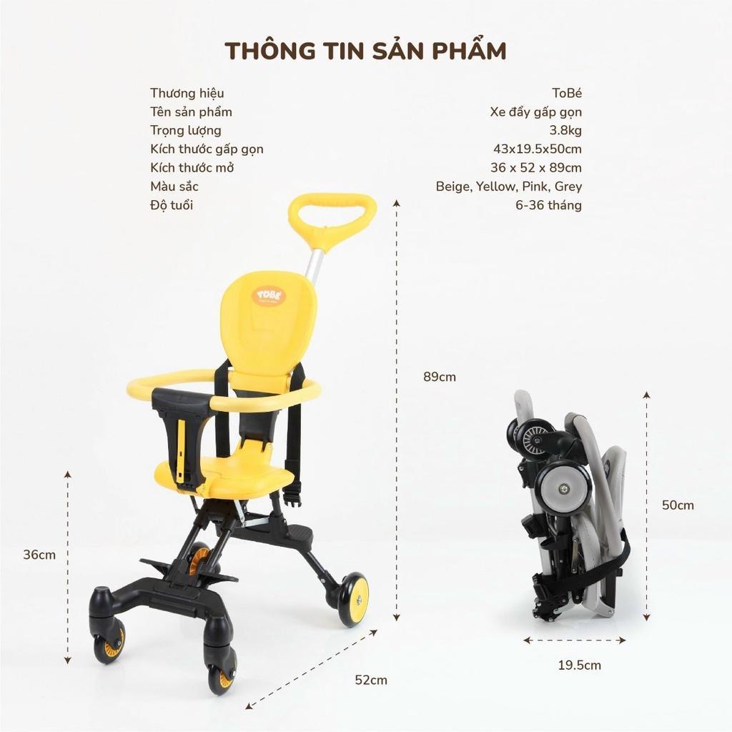 Xe đẩy du lịch gấp gọn TOBÉ cho bé từ 6-36 tháng