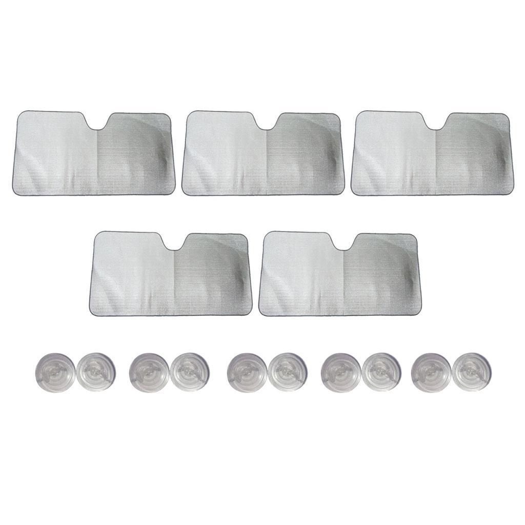 Car Sunscreen Insulation Sun Visor Sunroof Sun Block Foldable White Durable