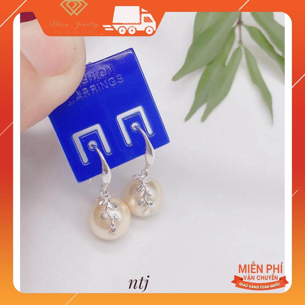 BÔNG TAI NỮ XINH XẮN GẮN HẠT TRAI NHÂN TẠO LOẠI ĐẸP