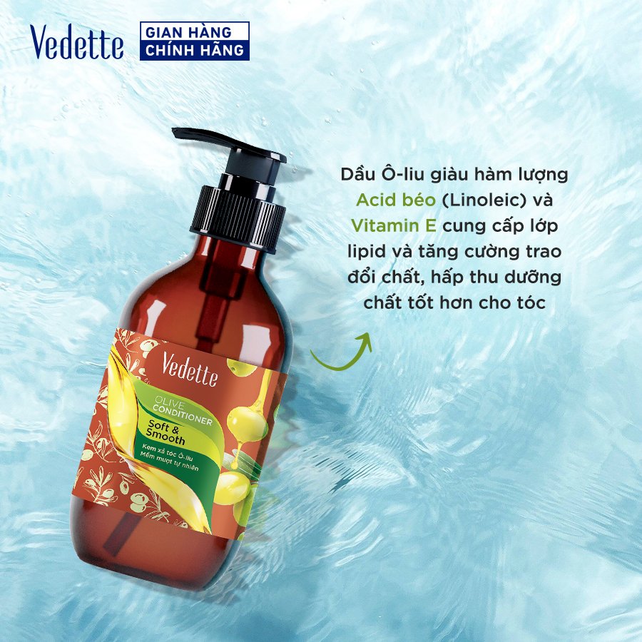 Kem Xả Tóc Vedette Ô-liu 400g