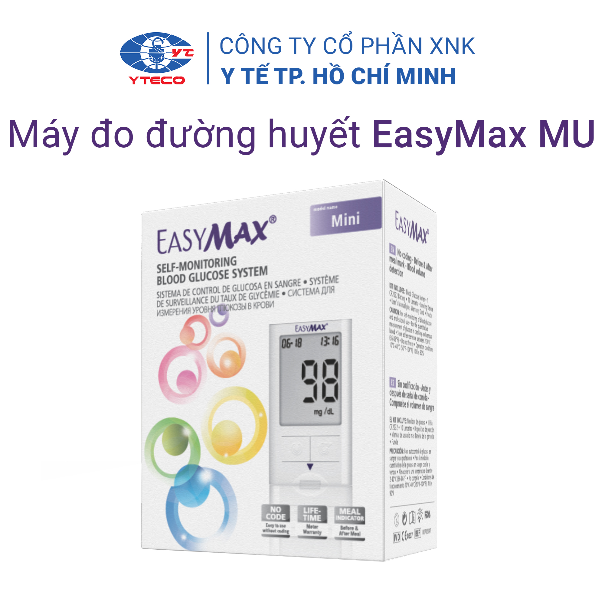 Máy thử đường huyết EasyMax Mini