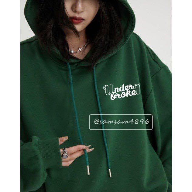 Hoodie Under xanh rêu siêu chất