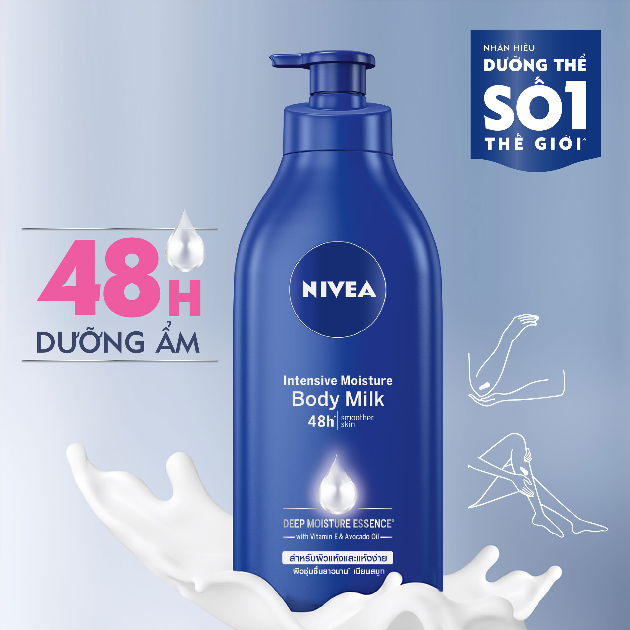 Sữa Dưỡng Thể Dưỡng Ẩm Chuyên Sâu Nivea (600ml) - 83856