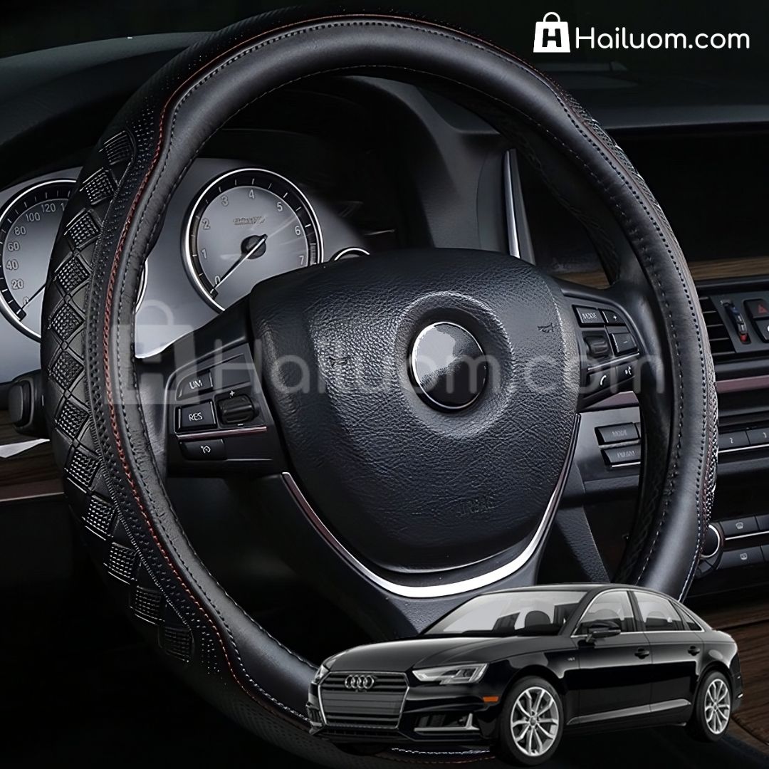 Bọc Vô Lăng ô tô cho AUDI A4 Da Thật Cao Cấp 4 Mùa