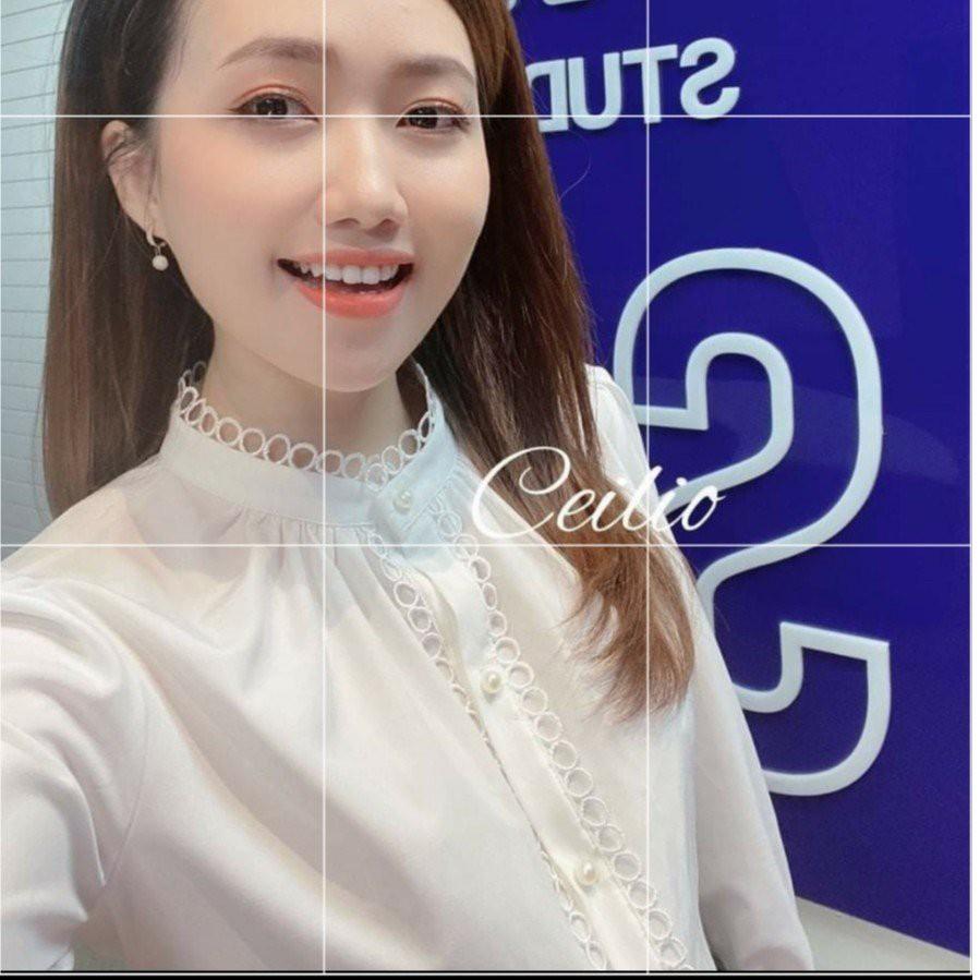 Áo Sơ Mi Kiểu Nữ Màu Trắng đẹp ngắn tay phong cách ulzzang vintage hàn quốc cao cấp họa tiết ren kozoda cua shopBOUTIQUE
