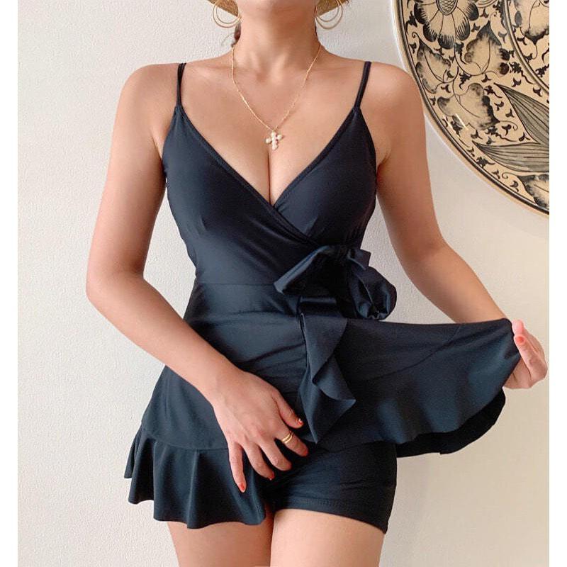 Bikini Bộ Đồ Bơi Liền Thân Bigsize Quần Váy Xòe Kín Đáo (hàng đẹp