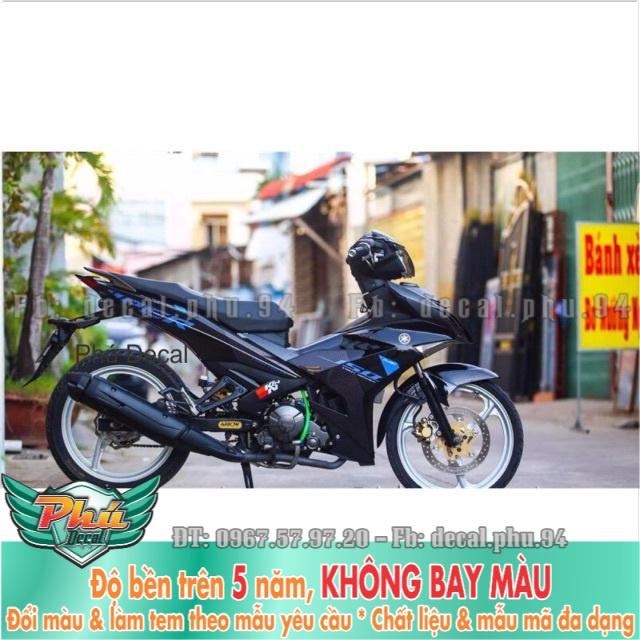 Tem rời Exciter 150 Sniper Xanh Đen rời -1