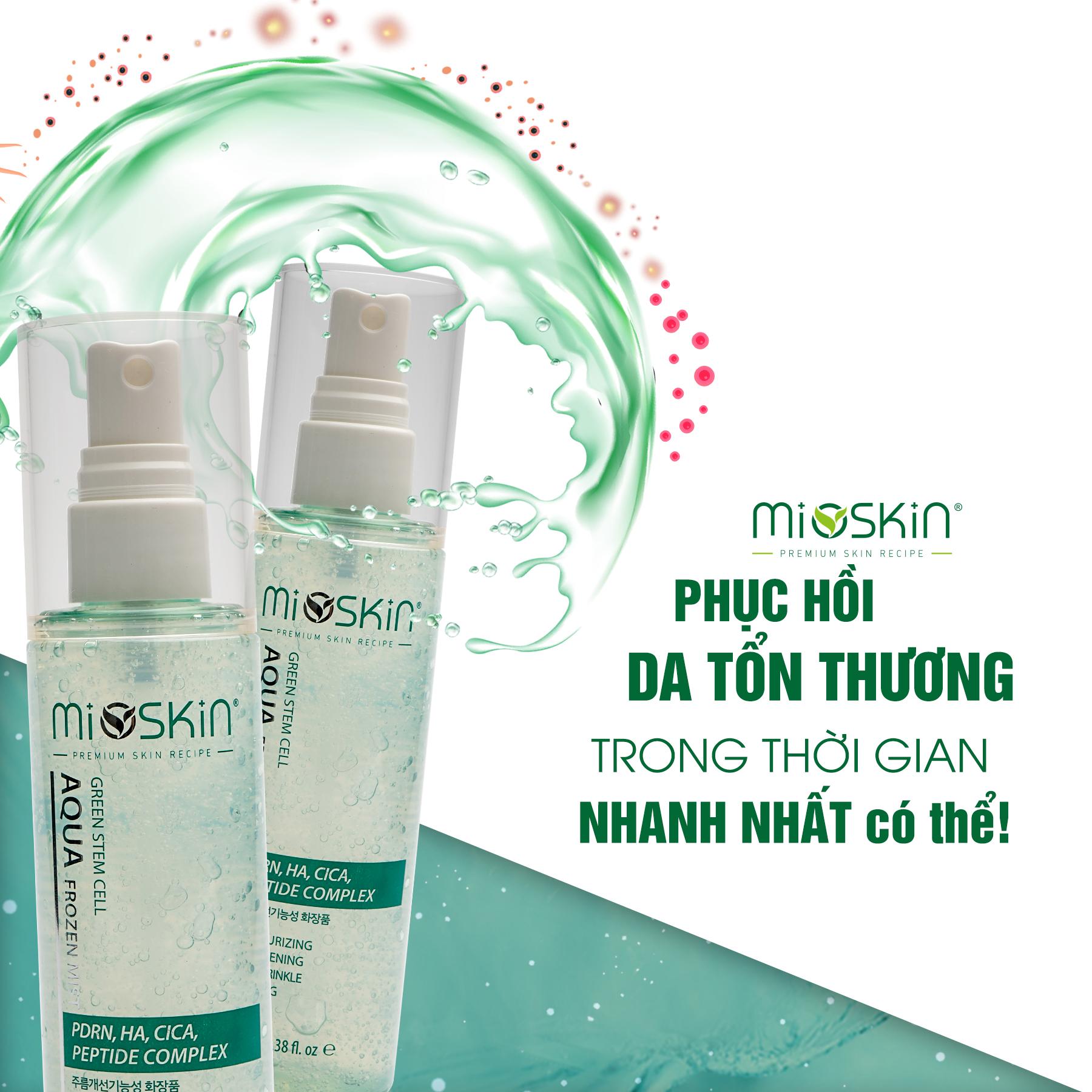 Xịt Dưỡng MIOSKIN Tế Bào Gốc Trẻ Hóa Làn Da 100ML HÀN QUỐC. Tặng Gel Móc Khóa 30ml