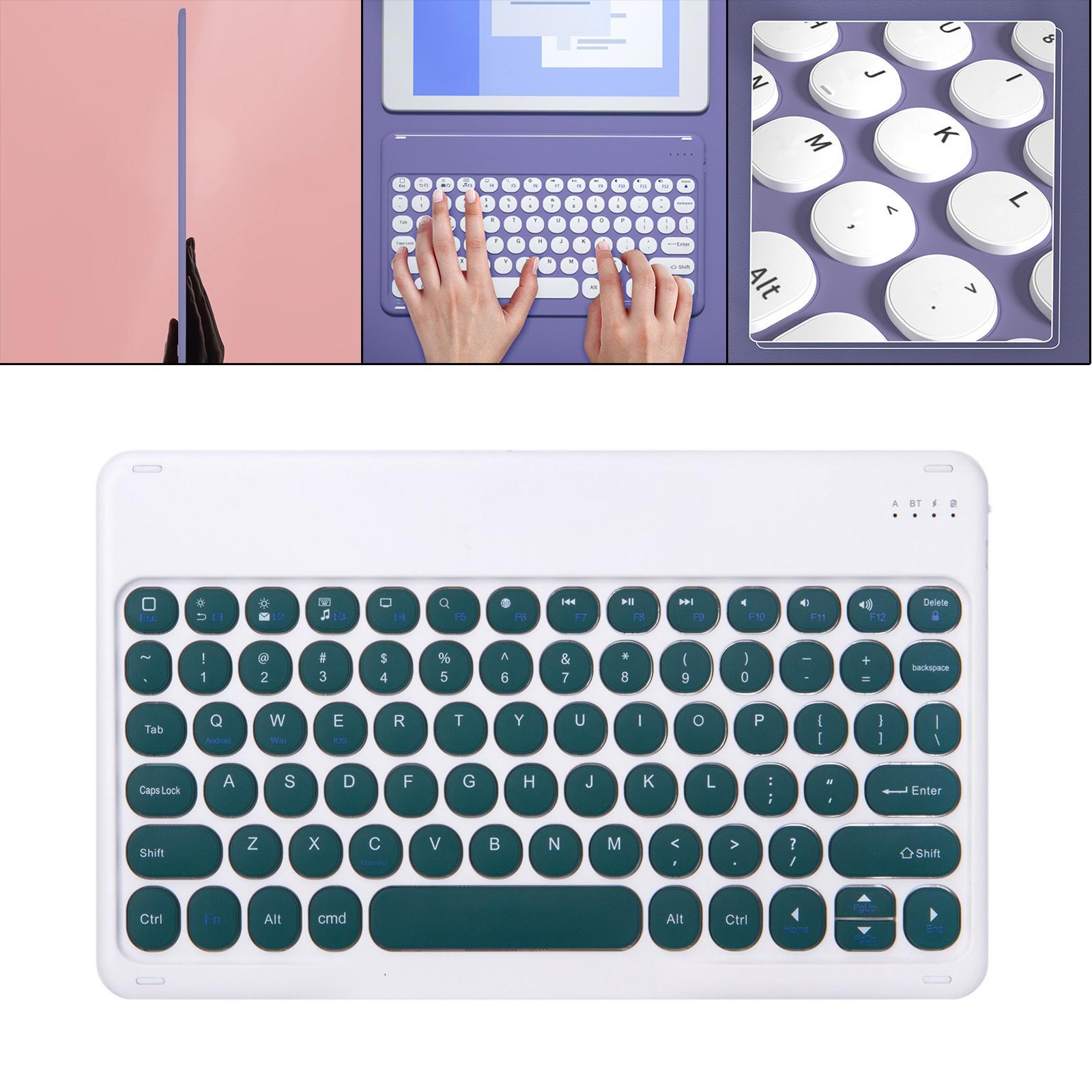 Bluetooth Keyboard Long-Lasting Battery Small Wireless Keyboard White