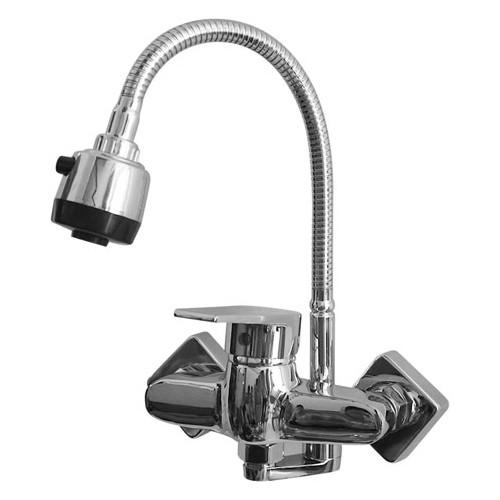 Khửu vòi chậu rửa bát gắn tường