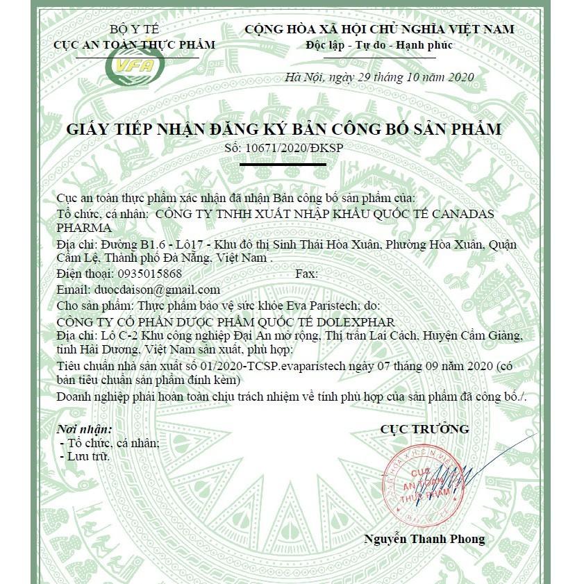 Viên uống USADENALI Eva Paristech bổ sung vitamin E, chống oxy hóa, hạn chế lão hóa da, giúp làm đẹp da - Hộp 45 viên