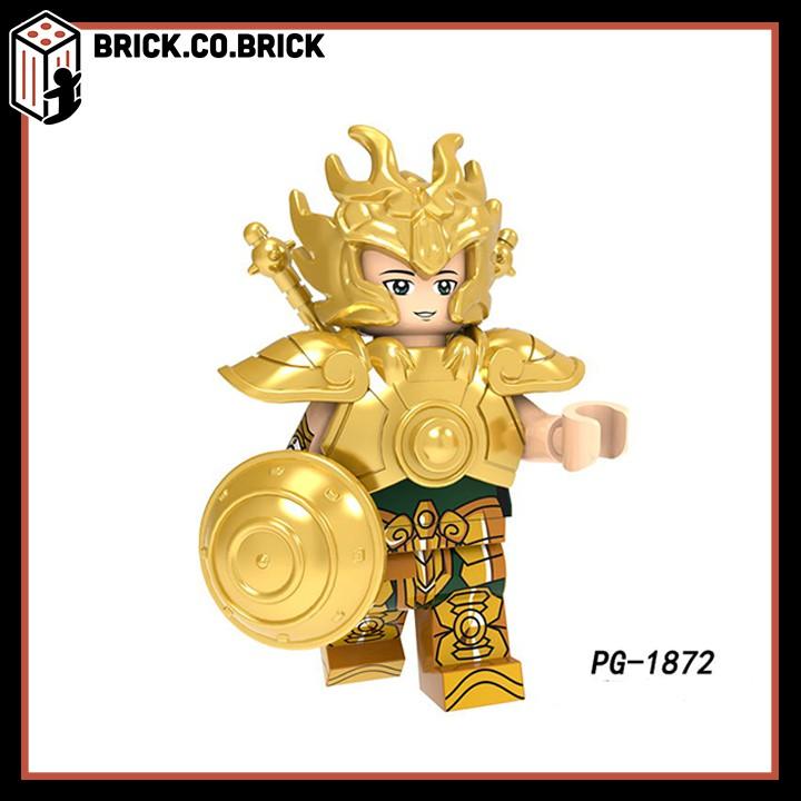 Đồ Chơi Lắp Ráp Đặc Biệt Gold Saint Seya Giáp Vàng Mạ bóng 12 Cung Hoàng Đạo minifig PG8213
