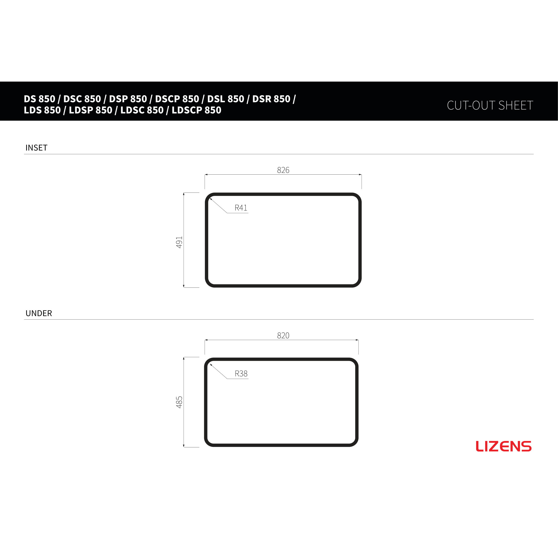 Chậu rửa chén inox 304 Lizens LDS 850