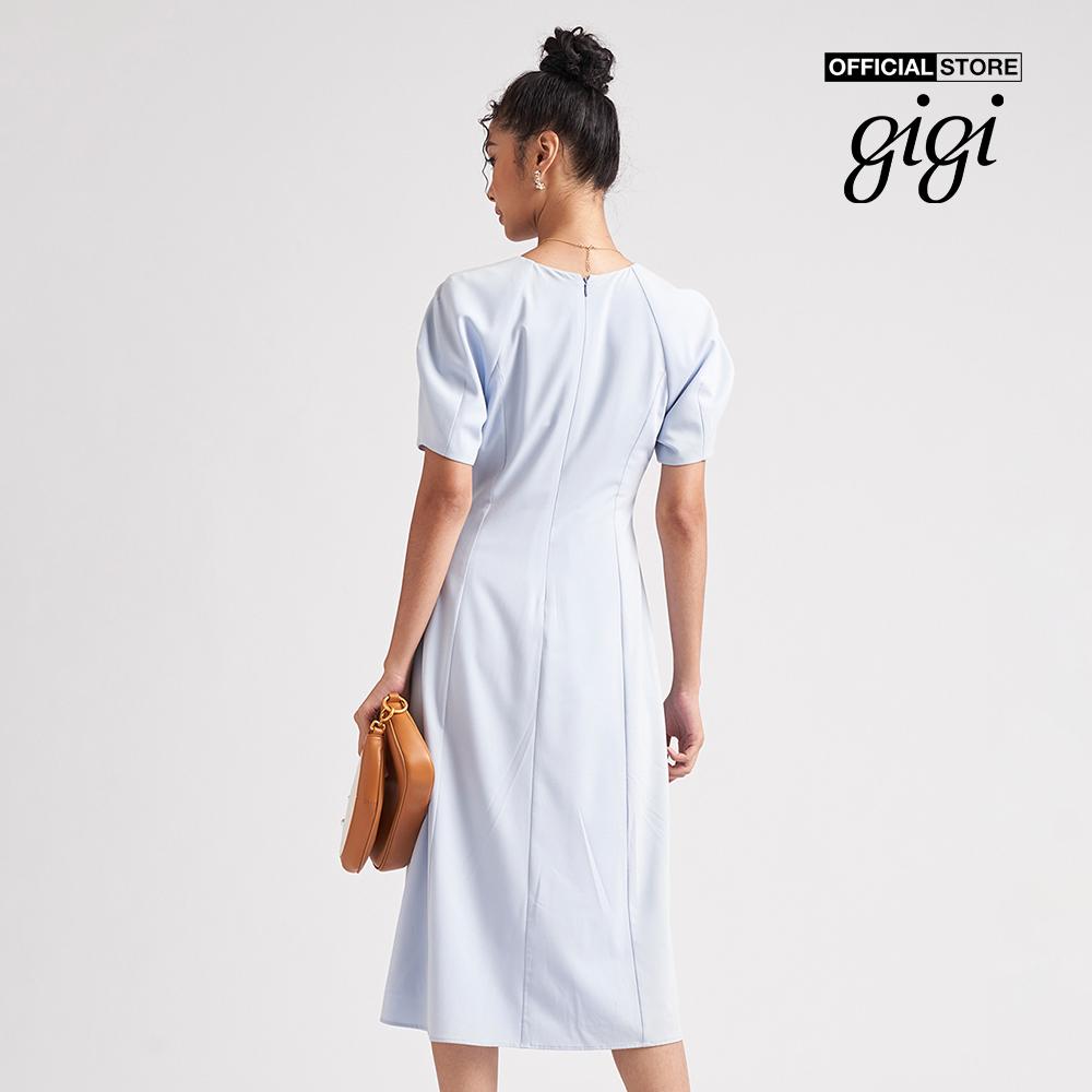 GIGI - Đầm midi tay ngắn cổ thuyền thanh lịch G2102D222144