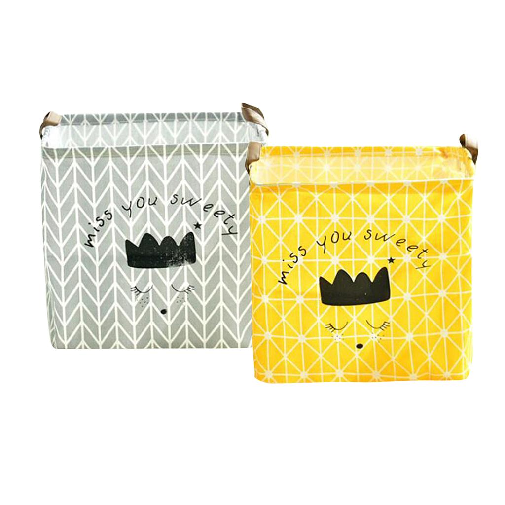 Children Kid Toys Clothes Storage Basket Hamper Laundry Bin Organizer