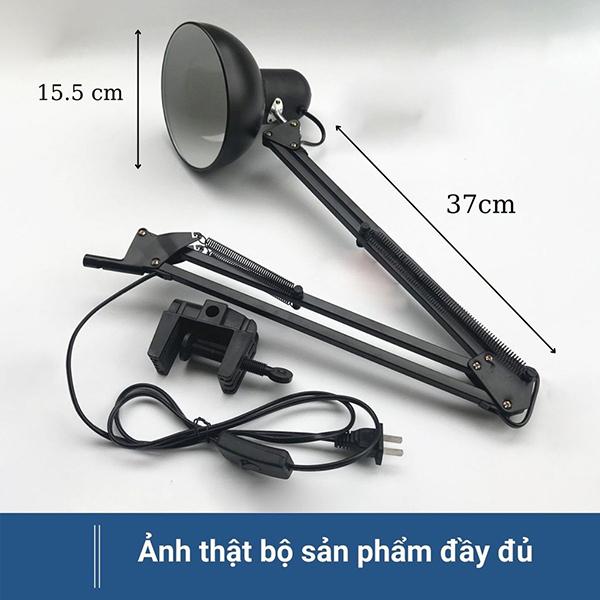 Đèn bàn học, làm việc chống cận kẹp bàn 3 chế độ sáng, không kèm bóng đèn - hàng chính hãng