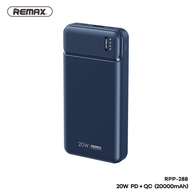 Pin Sạc Dự Phòng 20.000Mah Sạc Nhanh 20Ư( PD+QC) Remax Rpp-288 -Hàng Chính Hãng Random Màu