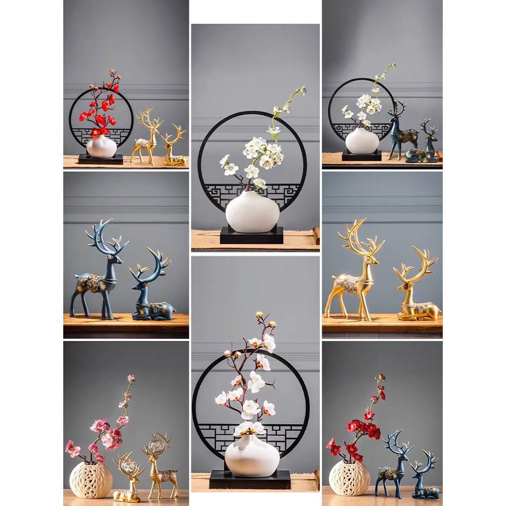 Kệ hoa có lọ để bàn decor phòng
