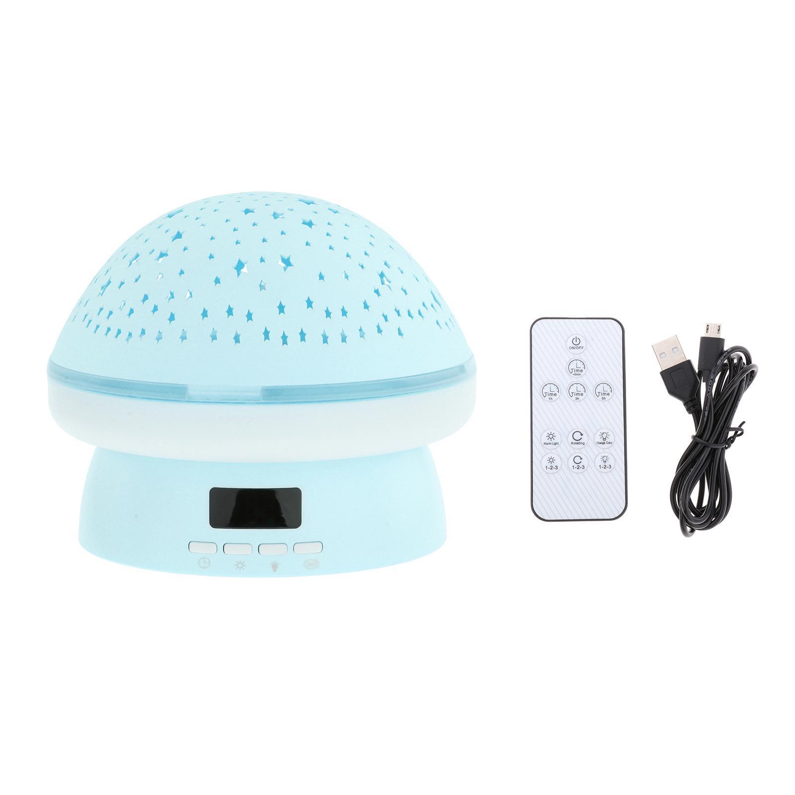 LED Light USB Projection Lamp Party Room Decor Blue
