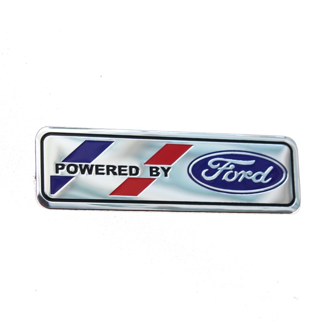 Tem chữ logo Powered By Ford dán trang trí xe ô tô