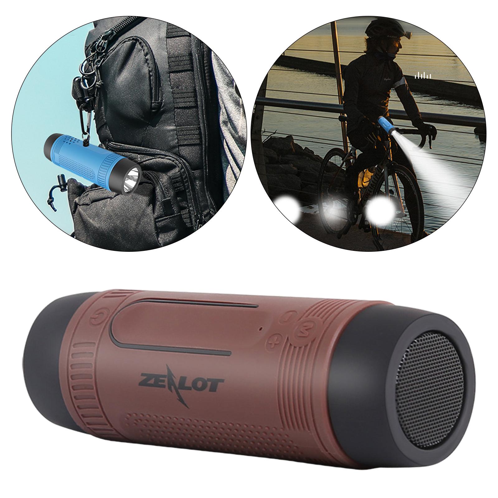 Outdoor Portable Flashlight Bicycle Bluetooth Speaker TF Card Play, Extend Playtime