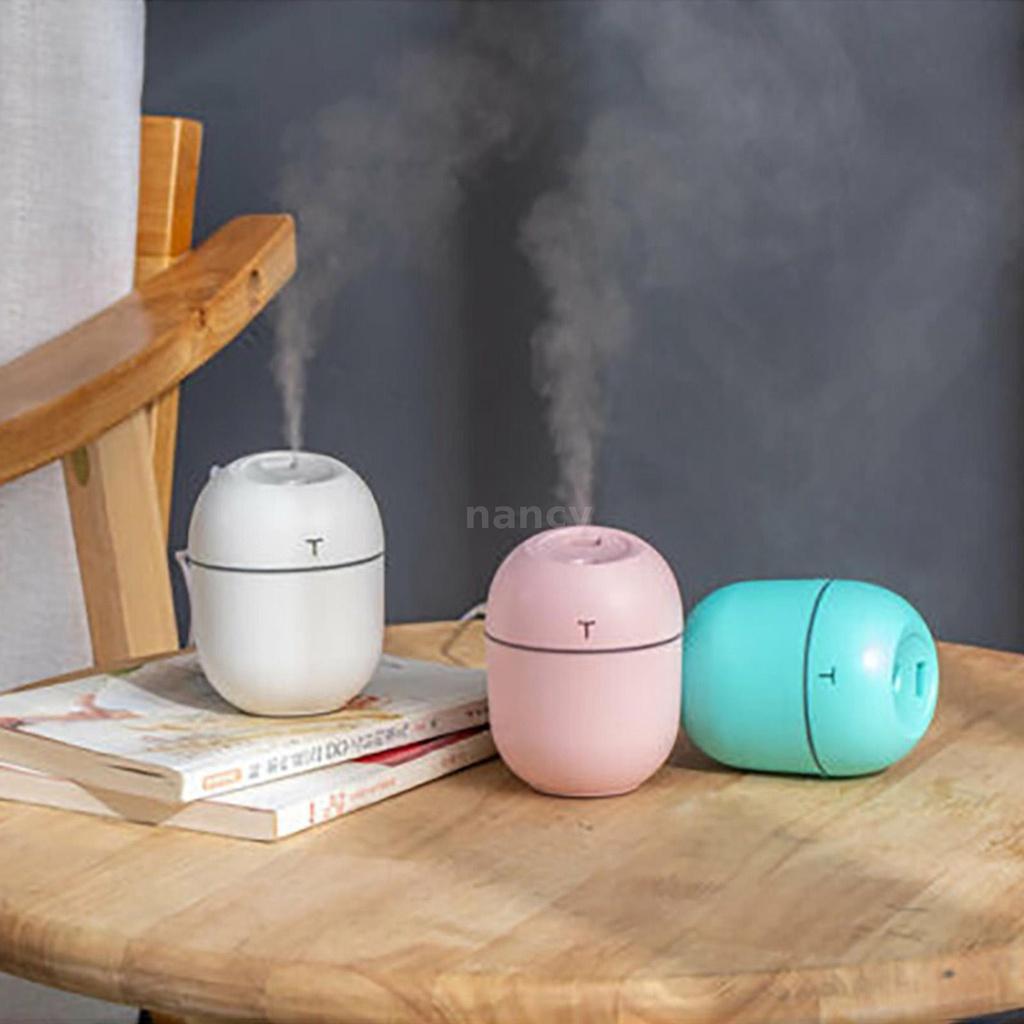 Máy Phun Sương Tạo Độ Ẩm 200ml Tích Hợp Đèn Led 7 Màu Với 2 Chế Độ Điều Chỉnh Độ Sáng