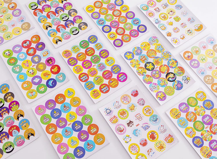 Nhãn dán sticker khích lệ khen thưởng học tập cho bé