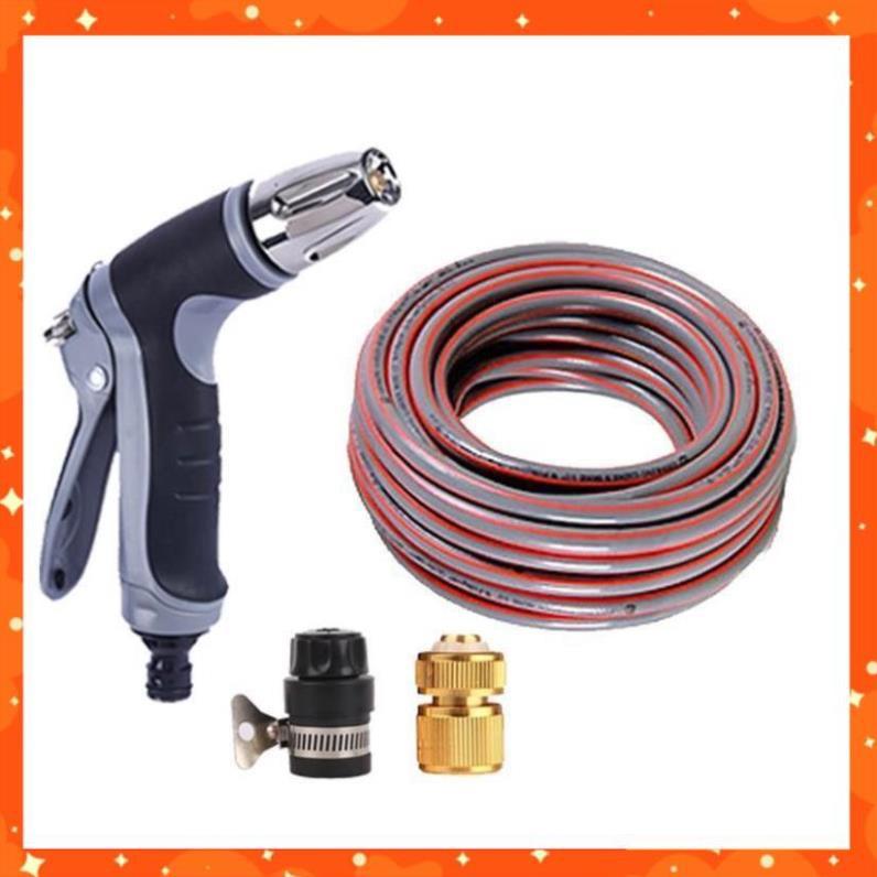 Bộ dây và vòi xịt tăng áp rửa xe tưới cây 3-5M 206817