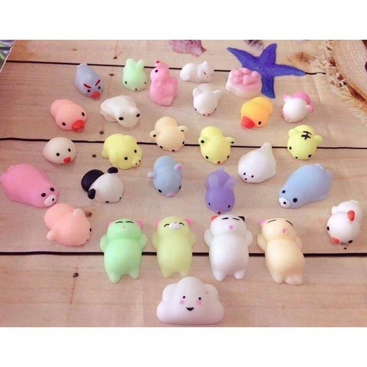 Combo 50 Squishy Mochi Hình Thú Cực Dễ Thương