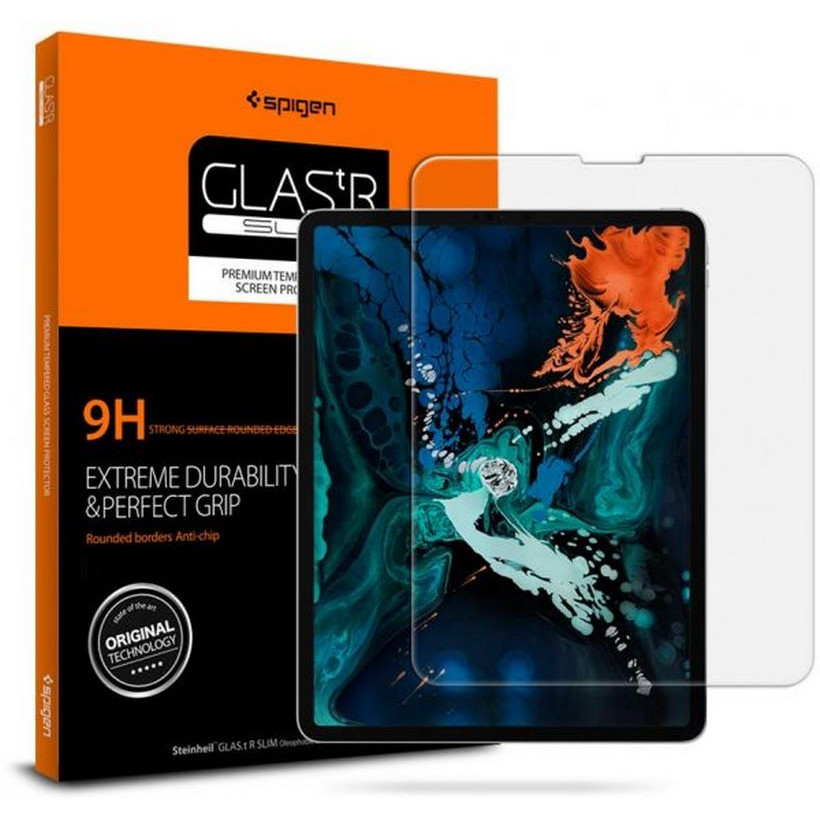 Miếng dán kính cường lực Spigen Glas.tR SLIM iPad Pro 12.9 inch (2018) - Hàng chính hãng