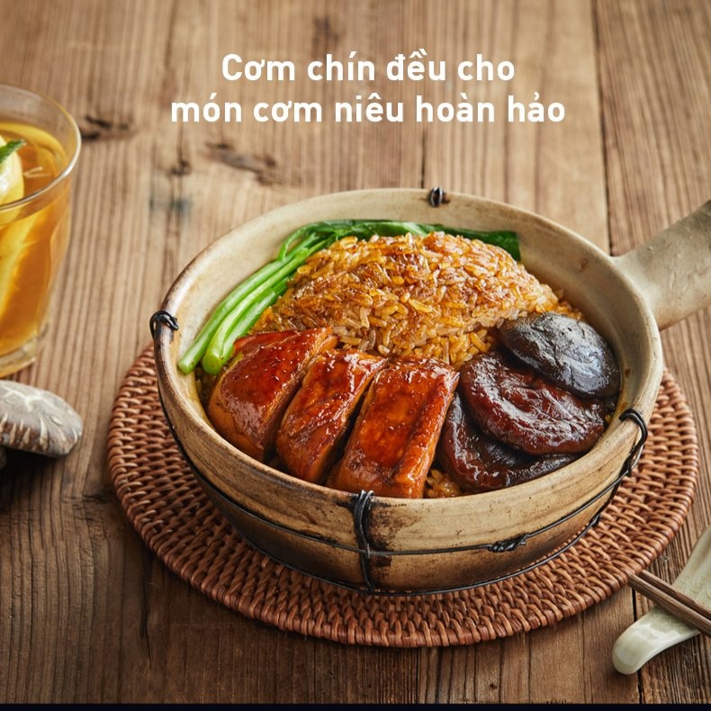 Nồi cơm điện tử Tefal 1.8L - Lòng nồi siêu dày 4mm RK776B68 - Xám - Hàng chính hãng