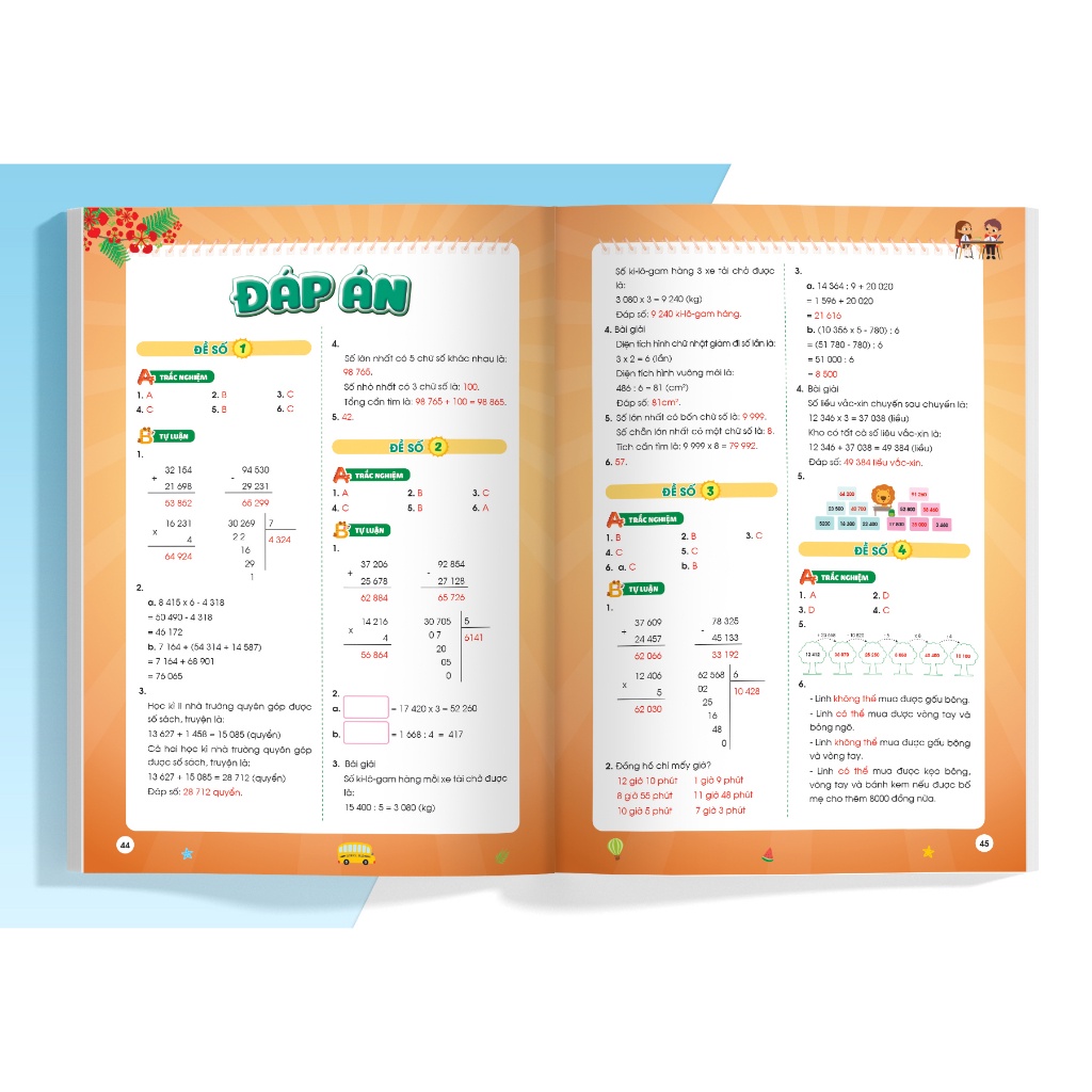 Sách- Phiếu ôn hè Toán lớp 3