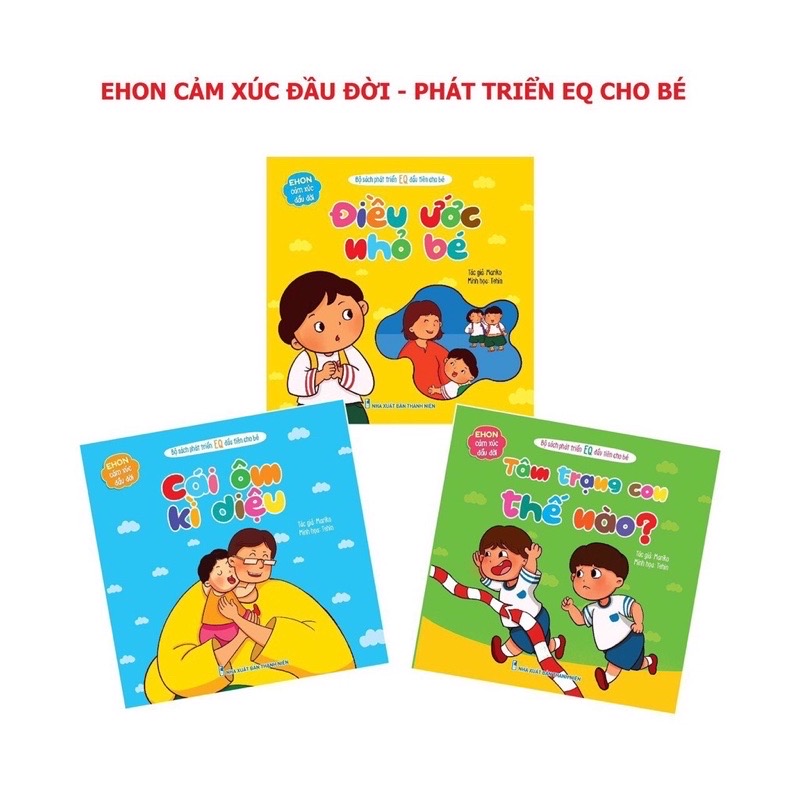 ￼Sách- Bộ 3 cuốn ehon cảm xúc đầu đời -phát triển EQ cho bé