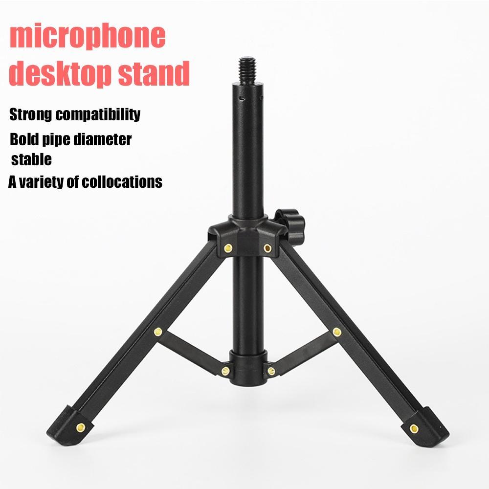 Giá Đỡ Micro Ba Chân Để Bàn Bằng Kim Loại Hình Tam Giác Nhỏ Để Bàn