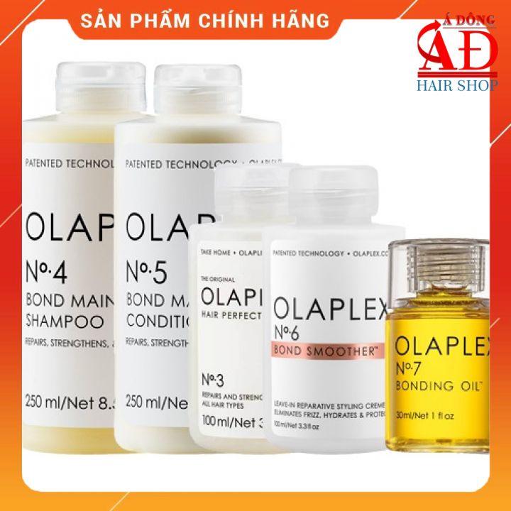 DẦU GỘI XẢ Ủ DƯỠNG OLAPLEX 0 3 4 5 6 7 8 USA PHỤC HỒI TÓC HƯ TỔN DO UỐN TẨY NHUỘM