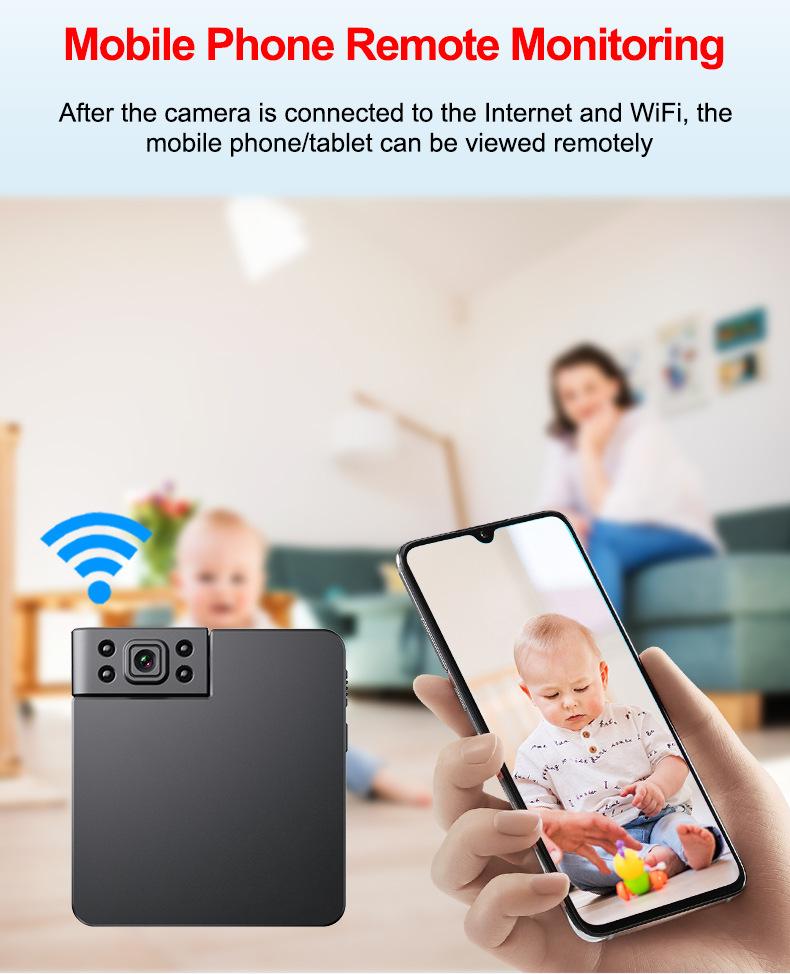 Máy ảnh không dây chuyển động thông minh DV180 Vòng quay WiFi camera đa chức năng