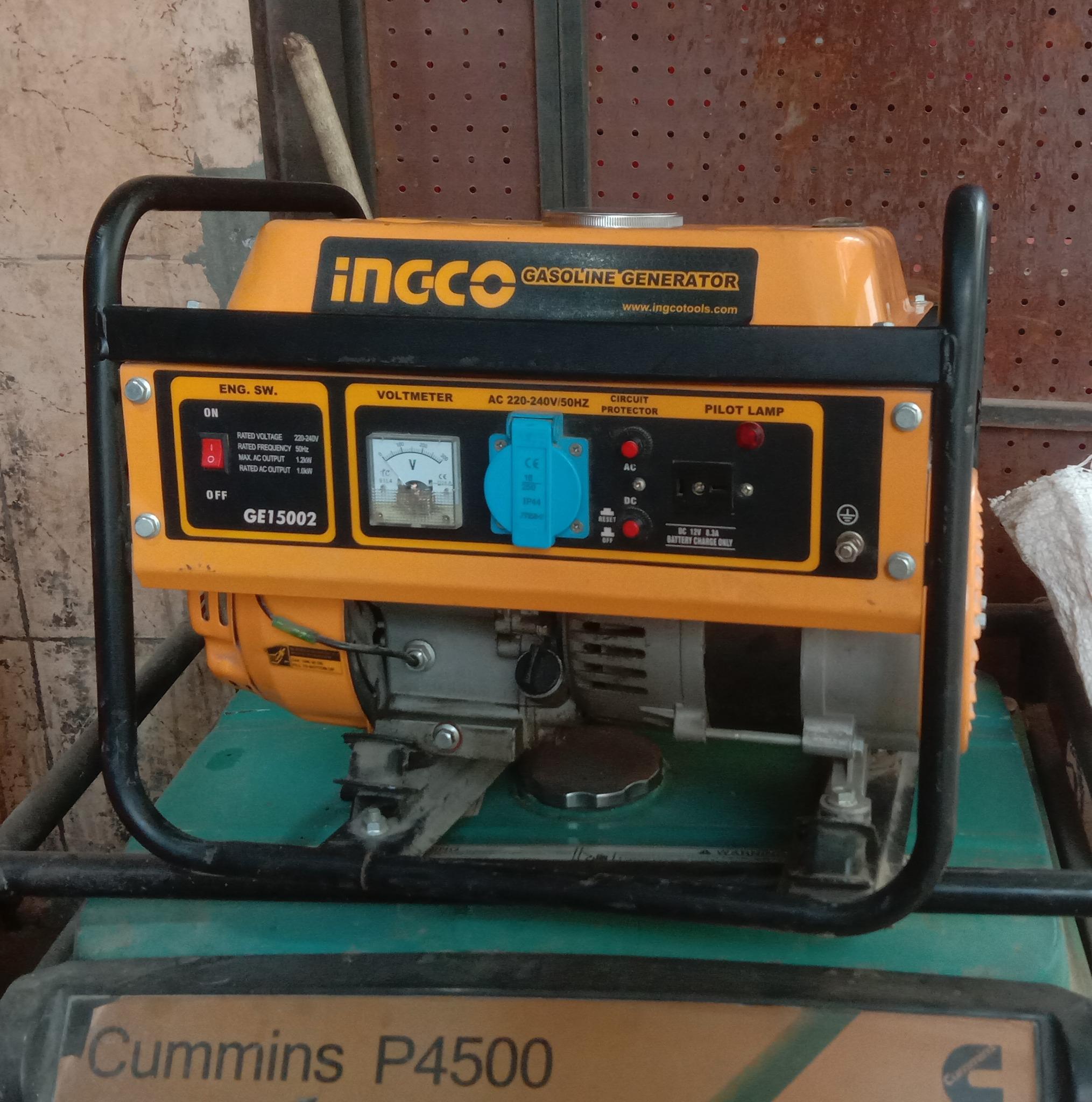 MÁY PHÁT ĐIỆN DÙNG XĂNG 1.2KW INGCO GE15002 - HÀNG CHÍNH HÃNG