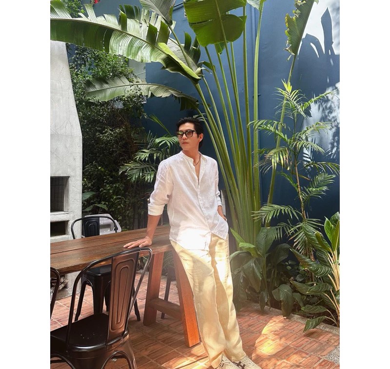 Áo sơ mi trơn style Hàn Quốc nhiều màu vải sợi Linen thoáng mát không bai gião