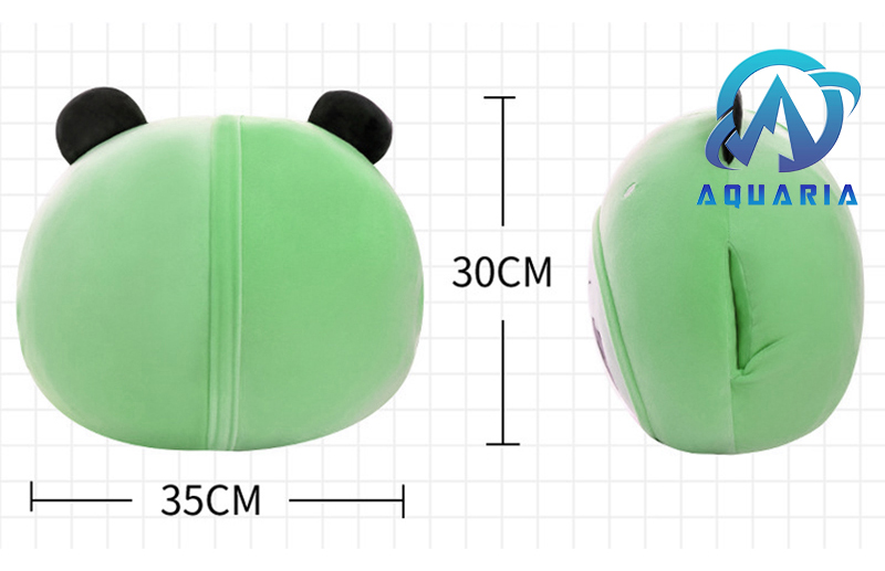 Combo Mền Gối Văn Phòng Đa Năng Tiện Dụng Kèm Chăn 3in1 Gối Đầu Hoặc Ôm Hình Gấu Trúc Mu Xanh Đáng Yêu 35cm