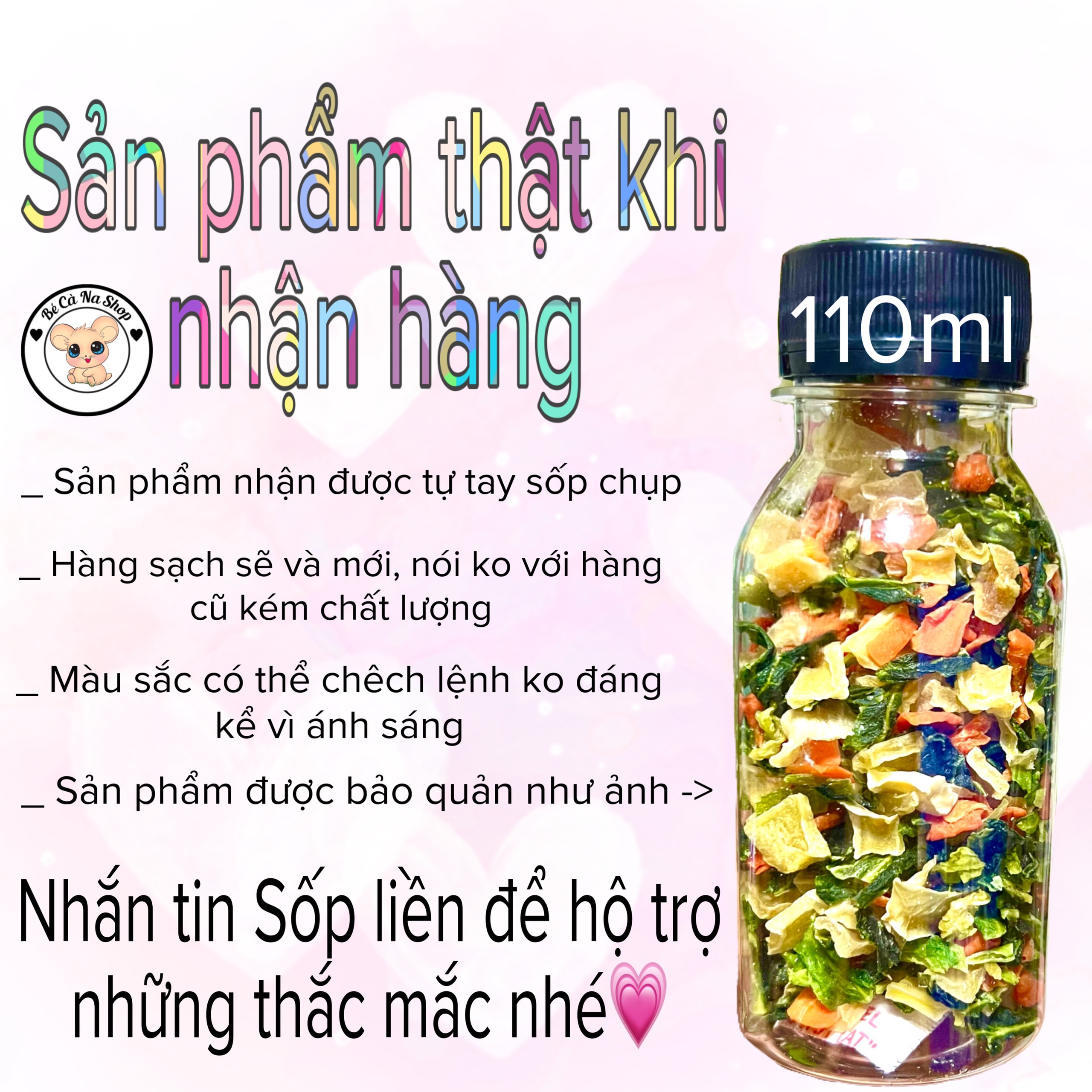 Rau củ sấy khô giải nhiệt dinh dưỡng , thức ăn hamster thỏ bọ sóc...