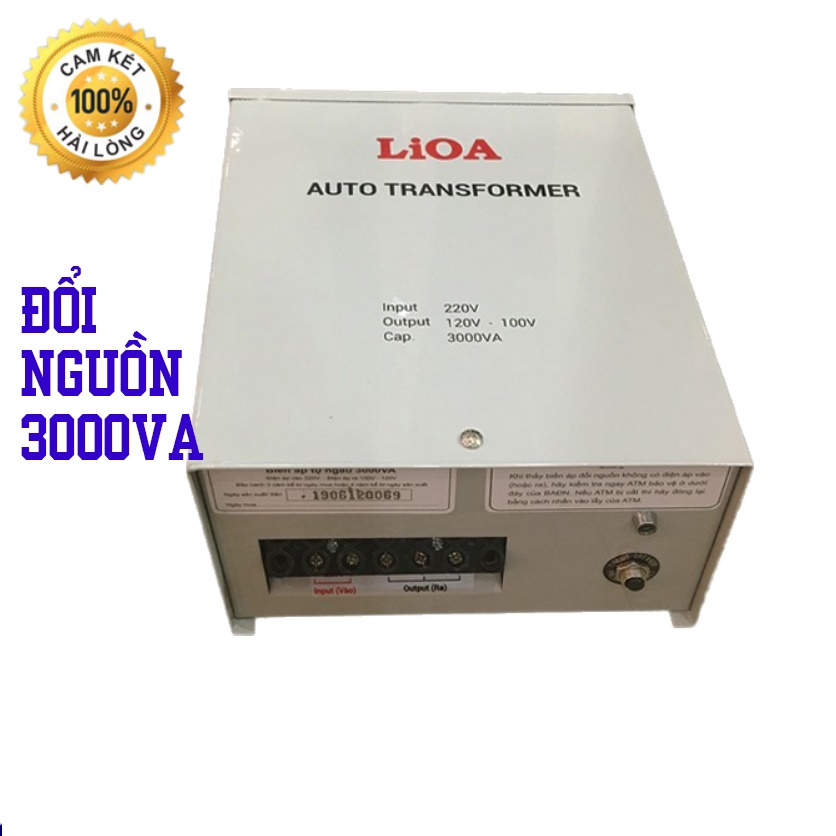 Đổi nguồn Lioa 3000VA, đổi điện 220v sang 100-110v dùng cho thiết bị điện công suất lớn DN030