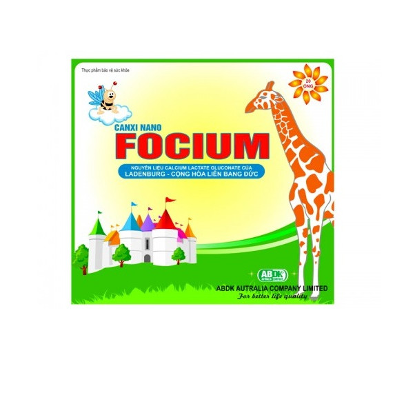 Thực phẩm bổ sung Canxi Focium - ABDK Giúp trẻ tăng chiều cao - Hàng chính hãng