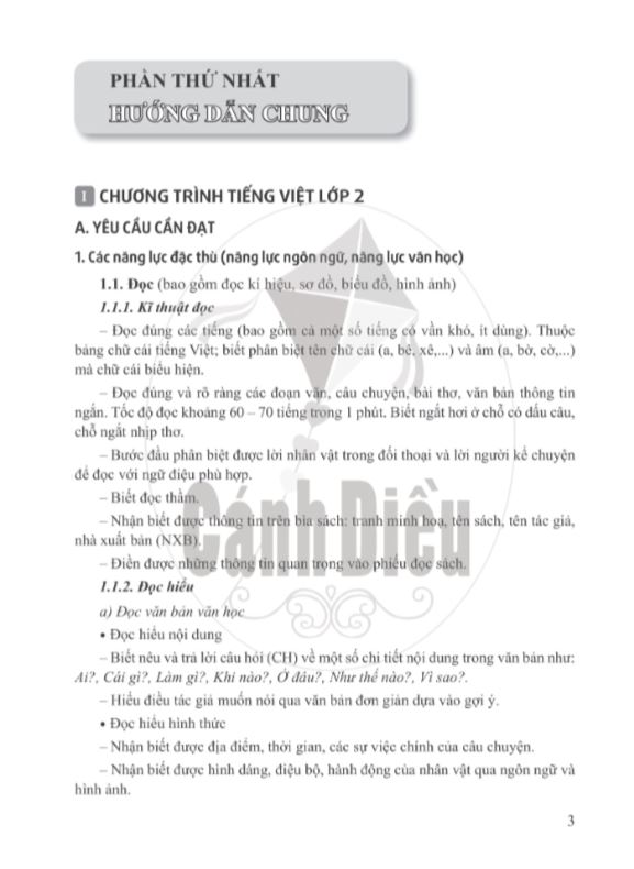 Sách Giáo Viên Tiếng Việt Lớp 2 Tập 1 Bộ Cánh Diều