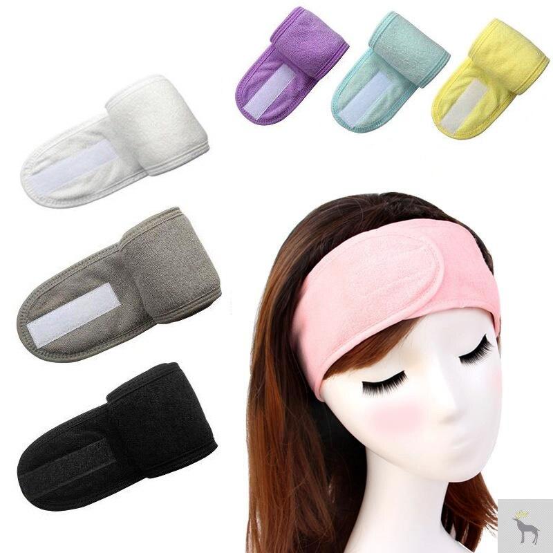 Adjustable Sports Headband Sweatband Yoga Spa Bath Shower Makeup Wash Face Cosmetic Hairband for Women Make Up Accessories