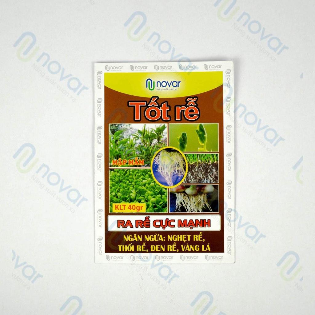 COMBO 10 GÓI PHÂN TỐT RỄ NOVAR GÓI 40G - GIÚP KÍCH THÍCH RA RỄ